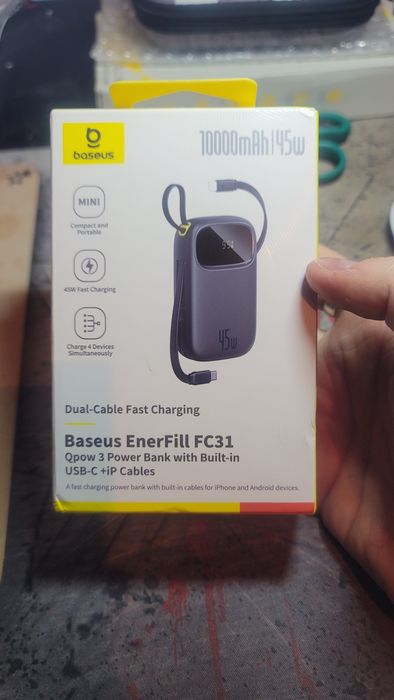 НОВЫЙ запакованный Повербанк Powerbank Baseus 10000mAh 45w