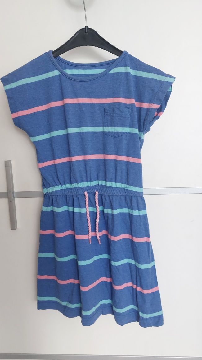 Sukienka granatowa paski marynarska rozkloszowana dunnes stores 9 134