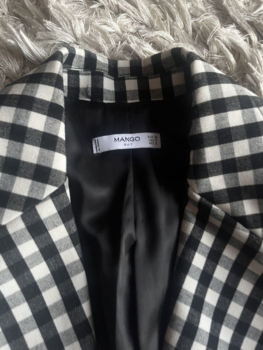 Mango marynarka w kratkę vichy nowa