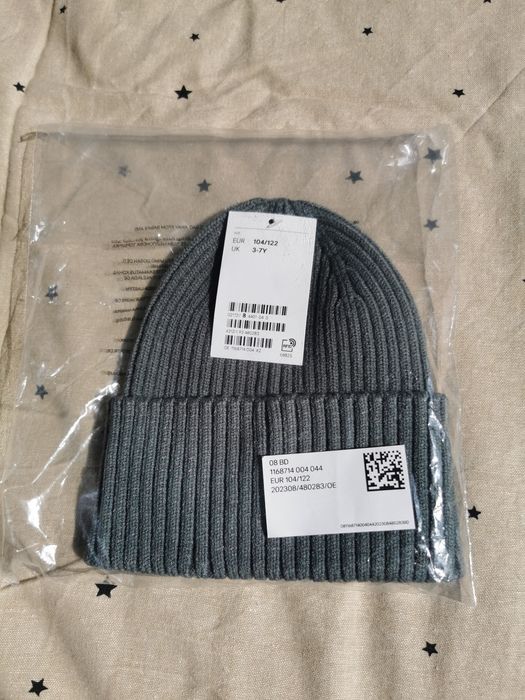 NOWA Czapka zimowa HM 104-122, 3-7 lat ciemnozielona