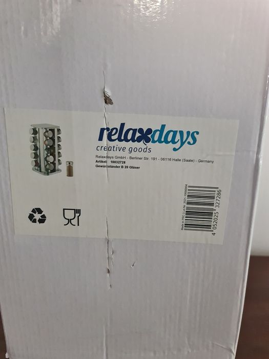 Relaxdays obrotowy organizer do przypraw 20szt