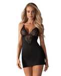 Obsessive -828-CHE-1 czarna koszulka i stringi S/M