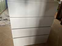 Biała Komoda MALM 100x40x80