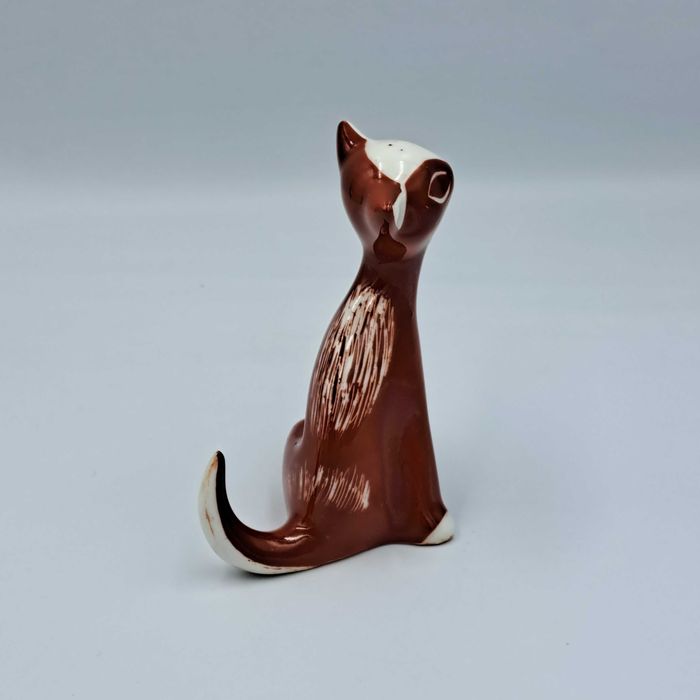 Figurka porcelanowa kotka, proj. Zdany Kosickiej, Bogucice, New Look