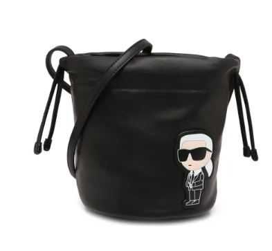 Karl Lagerfeld Skórzany worek k/ikonik 2.0