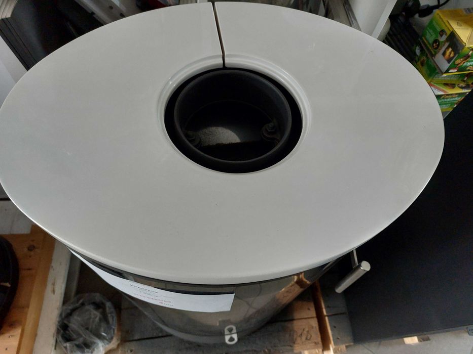 Kominek Romotop Laredo 01 kafle białe połysk wyprzedaż ekspozycji