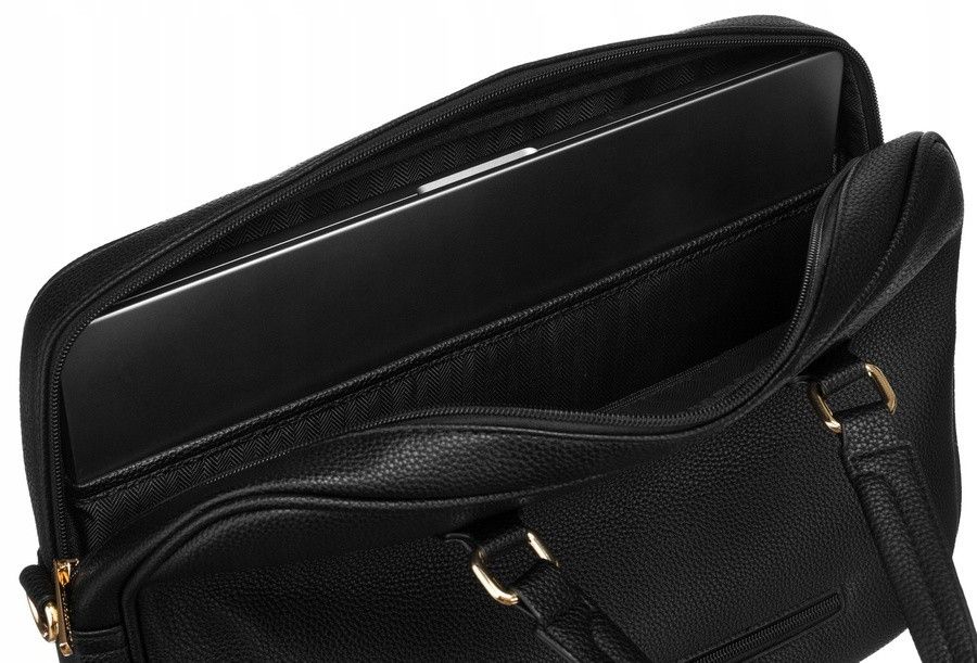 torba damska na laptopa ze skóry ekologicznej - peterson
