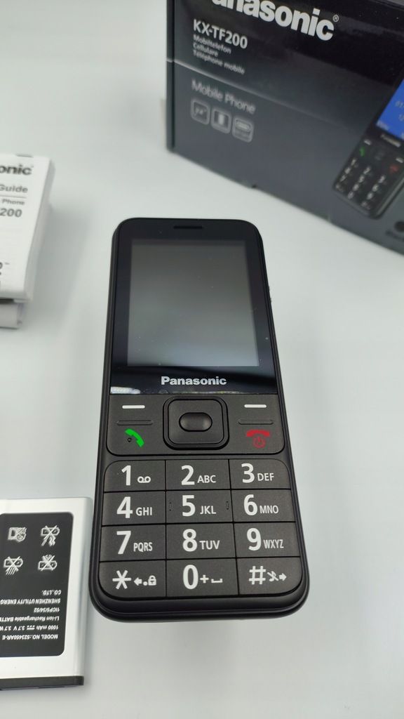 telefon komórkowy dla seniora Panasonic KX-TF200 komplet Polskie menu
