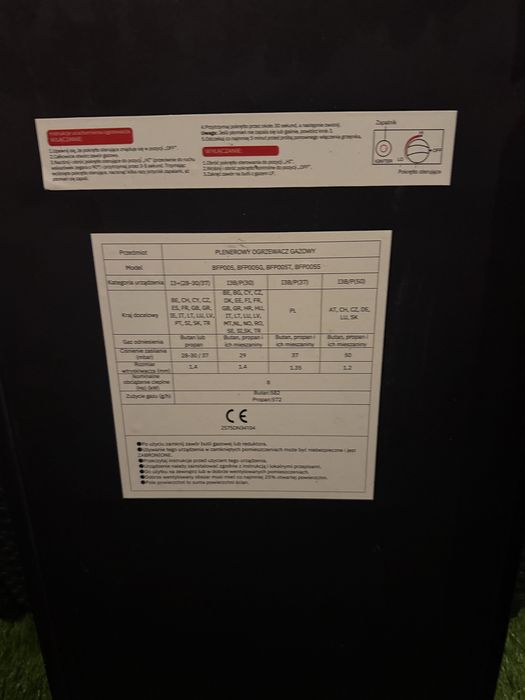 Kominek ogrzewacz ogrodowy stojacy gazowy smartkominki