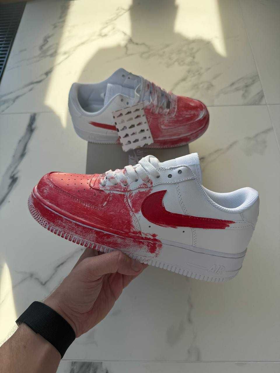 Чоловічі Кросівки Nike Air Force 1 Low Custom Blood 41-45