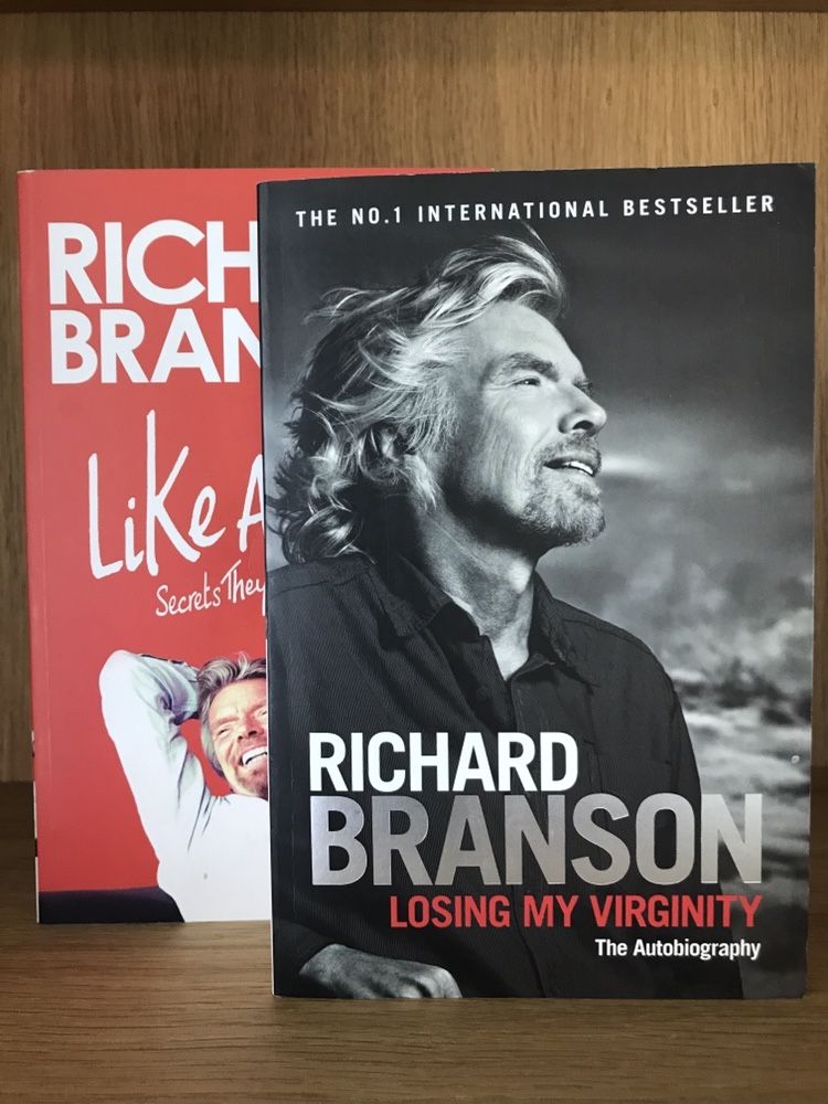 Richard Branson, set Losing my virginity + Like a virgin