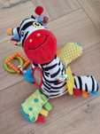 Maskotka/ zabawka sensoryczna zebra z pozytywką