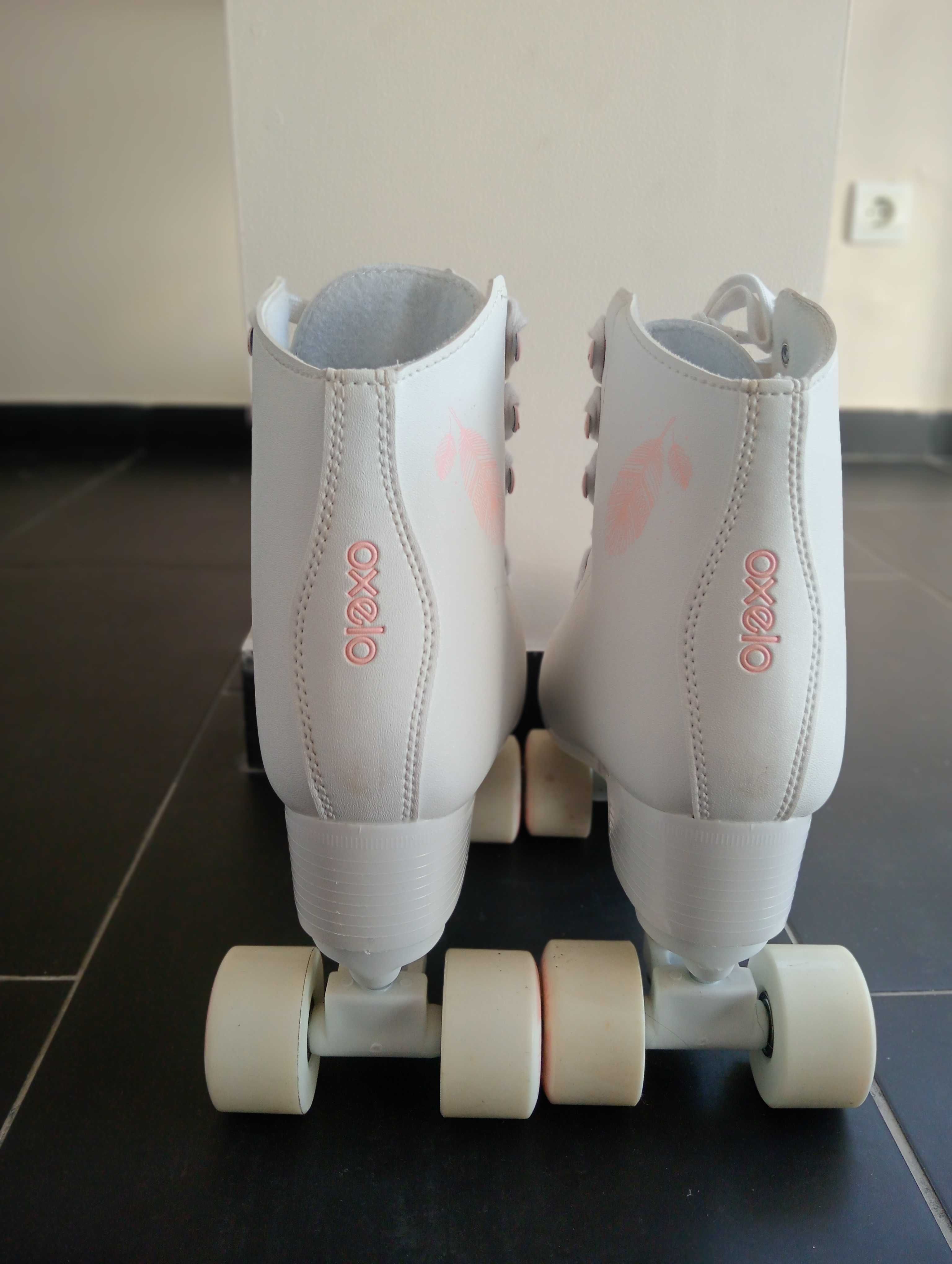 Excelentes patins como novos e kit de proteção