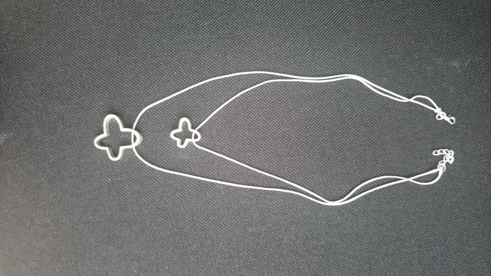 Naszyjnik ze stali kolor srebrny