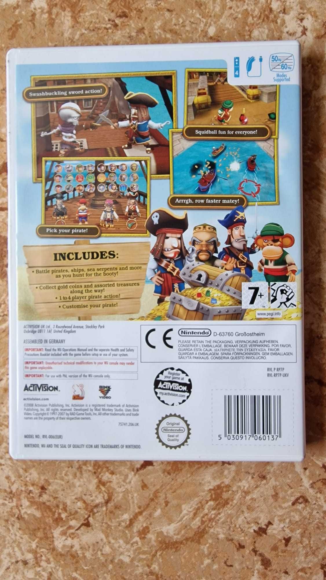 Jogo "Pirates Hunt for Blackbeard`s Booty" - Wii