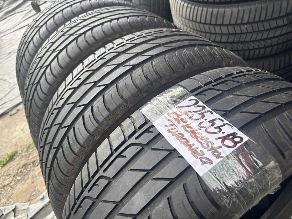 225-55-R18 BRIDGESTONE TURANZA 4 штуки летней резины GERMANY 2022