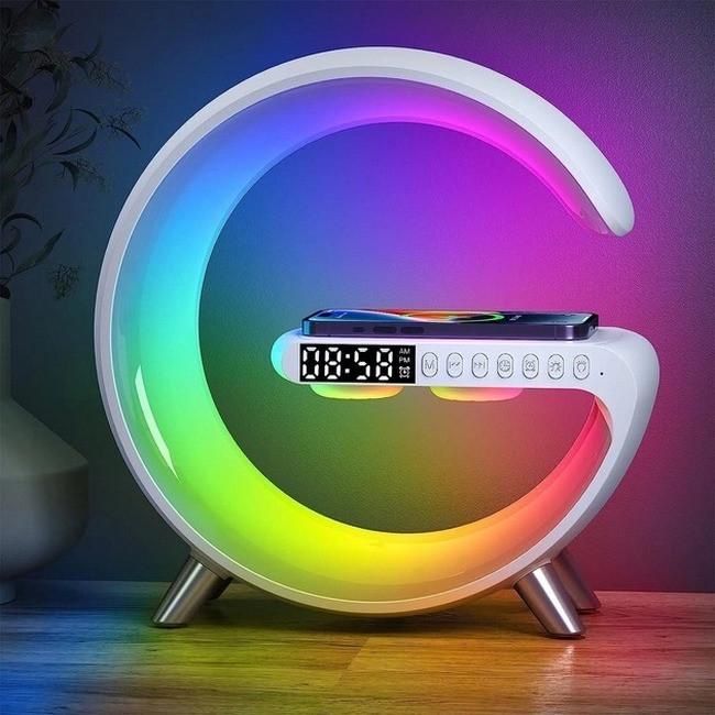 Нічник G11 Smart RGB 3в1 з колонкою White