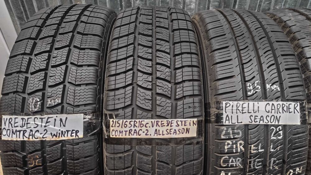 Шини - одиночки 215/65R16C Bridgestone. 9-10мм. Зима с