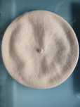 Beret beżowy wełniany