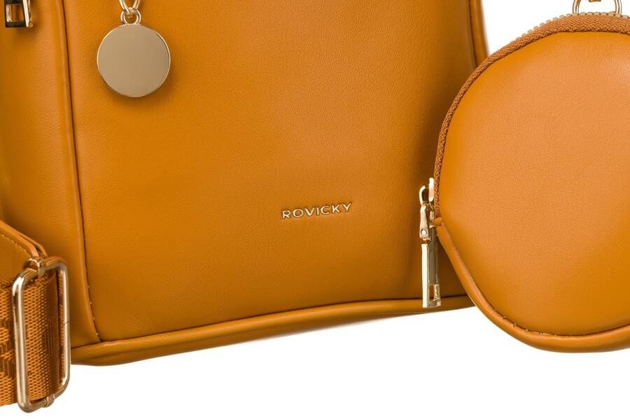 saszetka damska na ramię wykonana ze skóry ekologicznej - rovicky