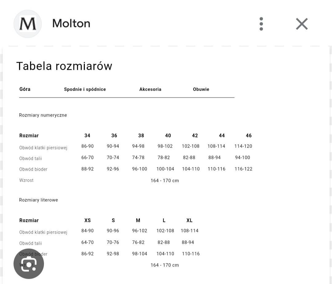 Elegancka sukienka Molton rozm 40