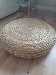 Pufa ikea liście bananowca naturalna boho