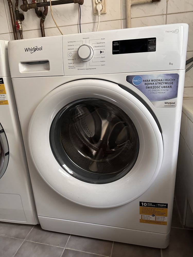 Pralka i suszarka WHIRLPOOL - nowa, używana tylko dwa razy, POLECAM!