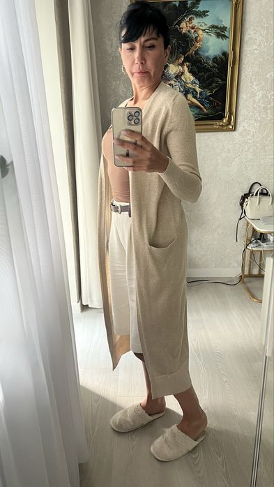 Кардиган летнее пальто Armani  S оригинал золото