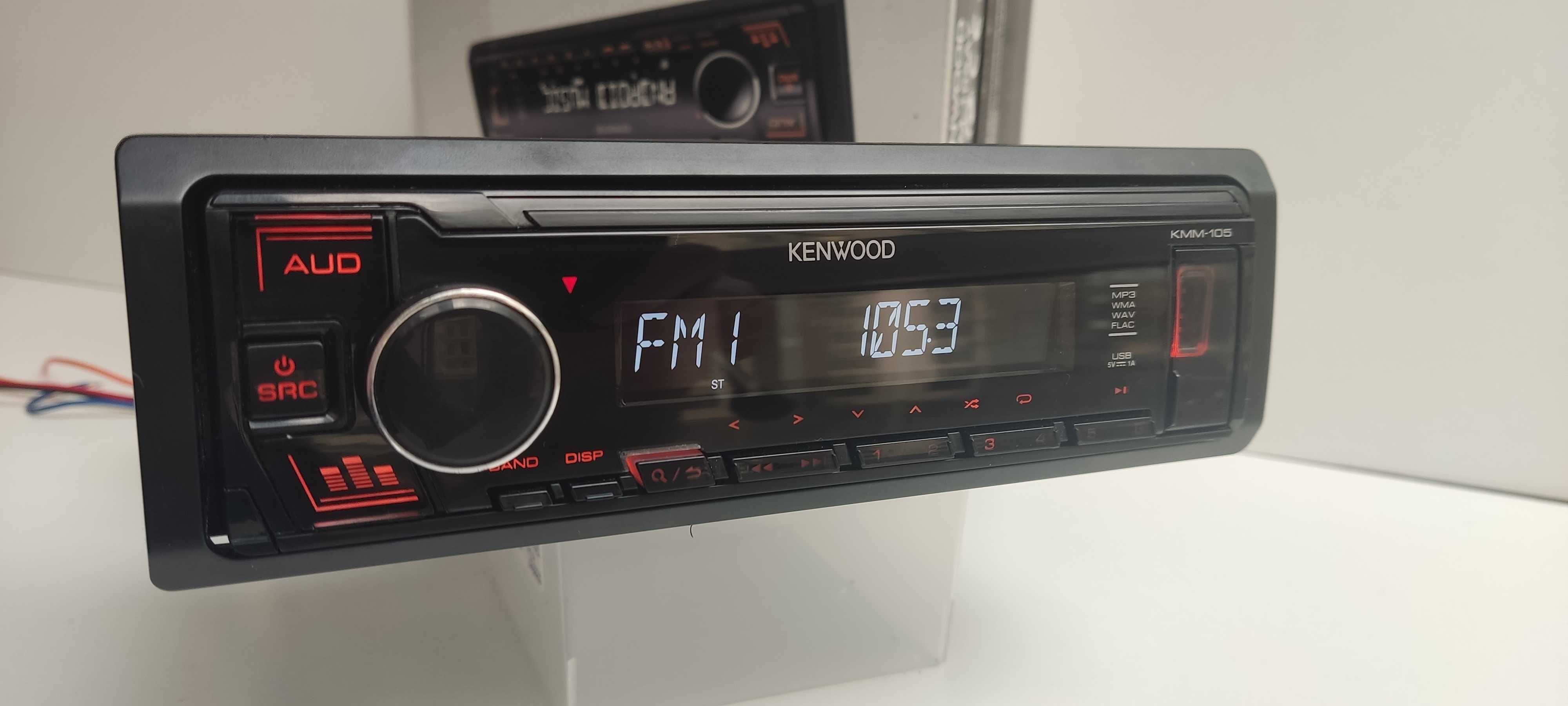 Автомагнитола Kenwood KMM 105AY с Bluetooth