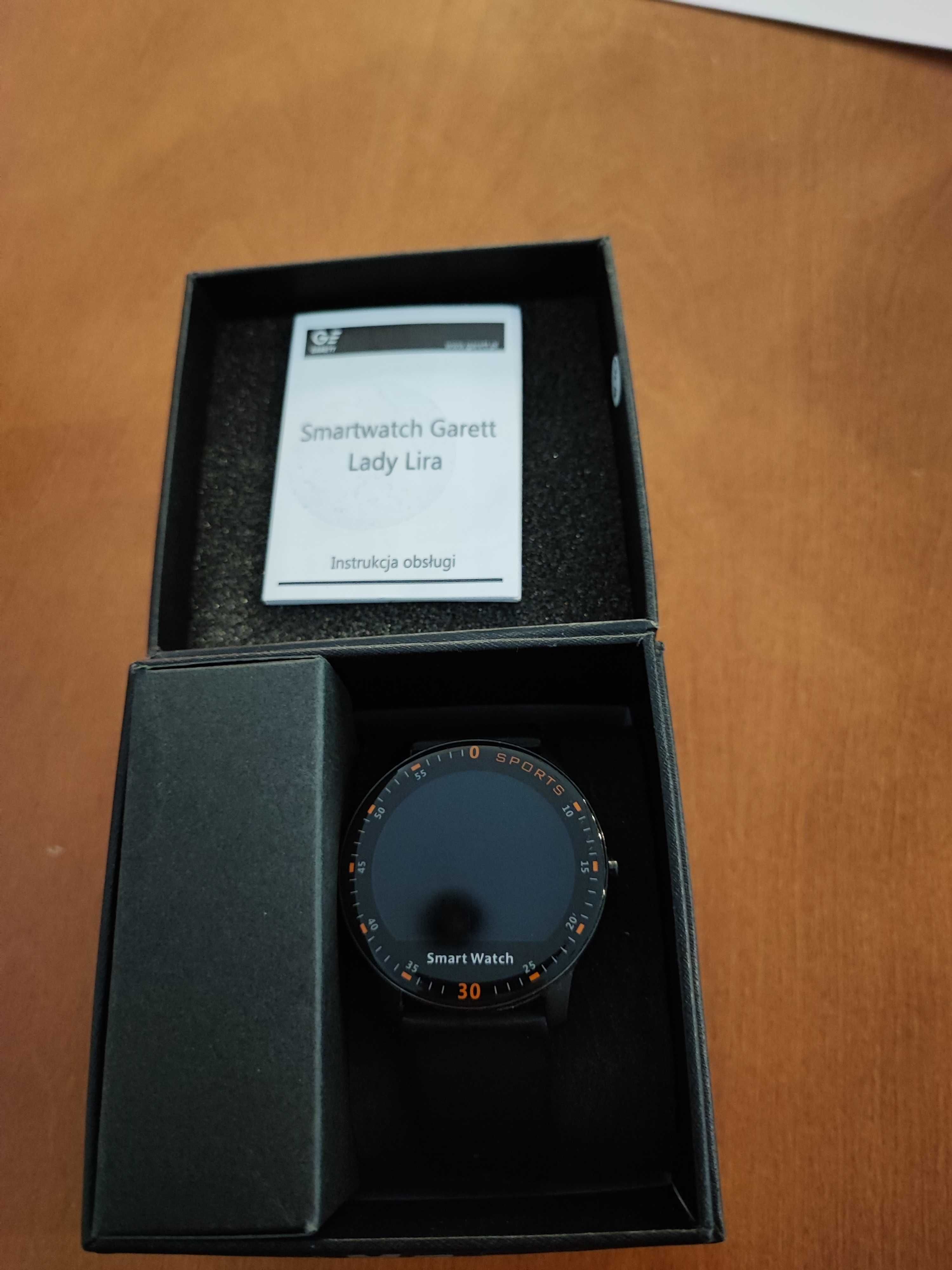 Smartwatch zegarek Garett Lady Lira czarny.