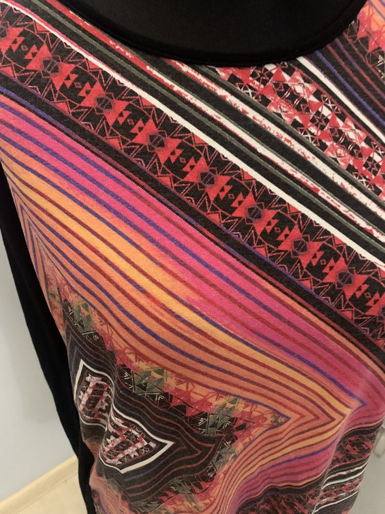 Desigual oversize bluzka/tunika, wzory jak obraz 3D M extra stan