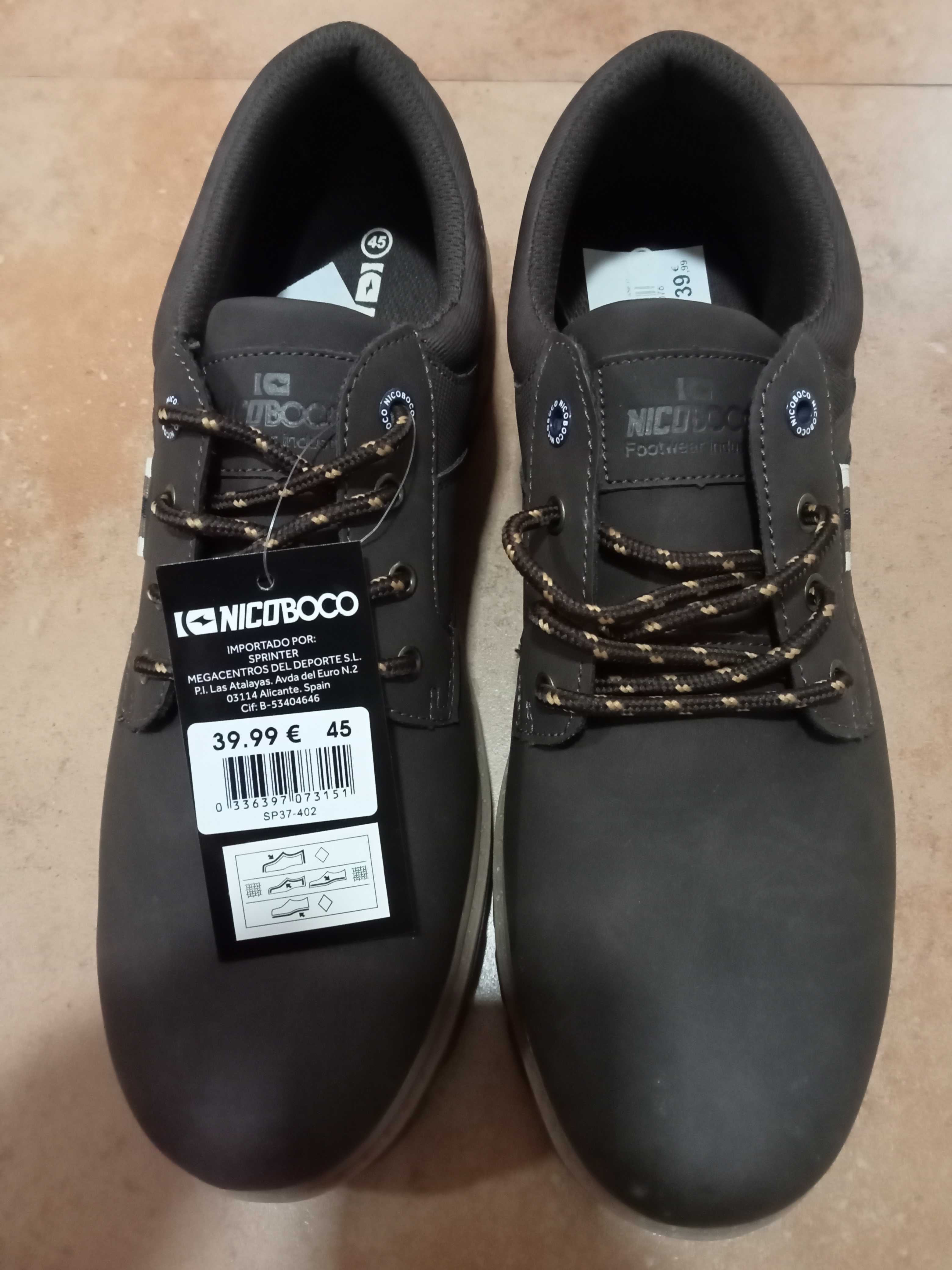 Vendo sapatos n:45 novos com etiqueta marca NicoBoco
