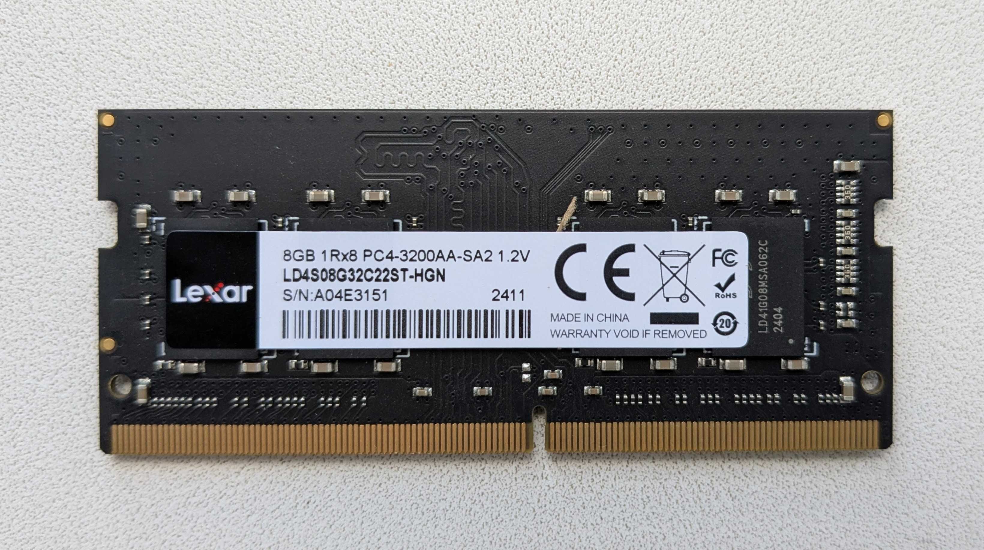 Пам'ять для ноутбука SODIMM DDR4 8 GB