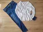 ZESTAW r. 40 L Mohito Olsen jeansy koszula