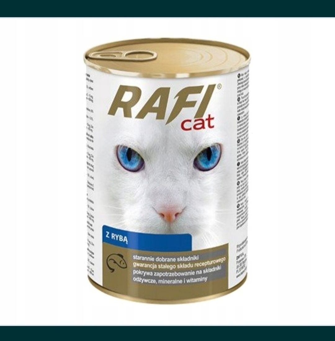Rafi Cat Dolina Noteci 24x400 Puszka Mokra Karma dla Kotów Mix Rybą