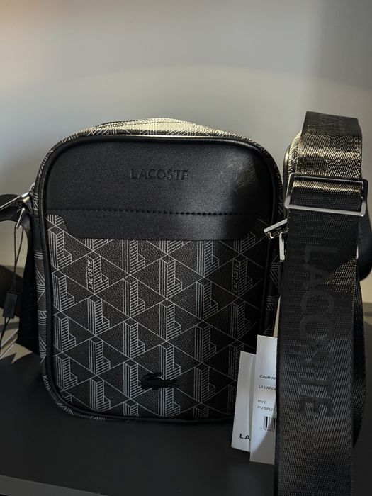 Чоловіча сумка Lacosta, Лакоста, гаманець Лакоста, набір сумка + гамац