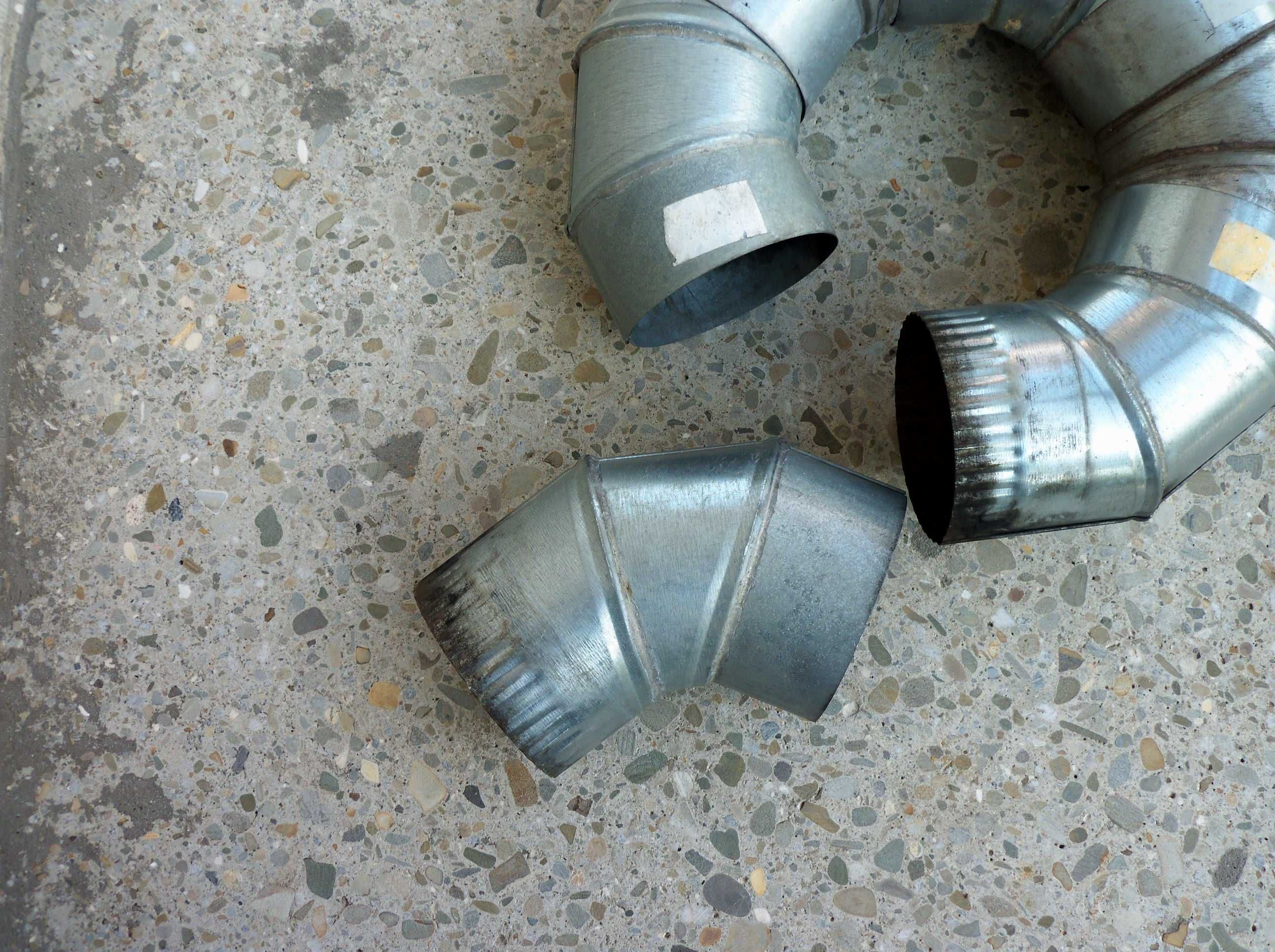KOLANO Kolanko rynna Lutowane metalowe Ocynkowane 120 60 stopni 6sztuk
