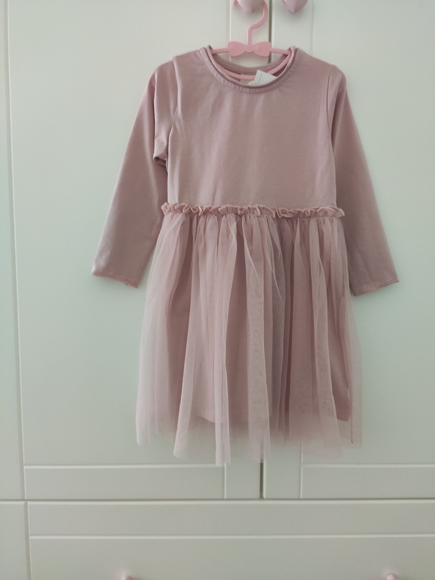 Bluzka, legginsy Newbie i sukienka H&m nowe 98 rozmiar