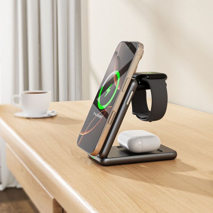 Ładowarka Bezprzewodowa 3w1 Tech-Protect MagSafe DO Apple Watch,
