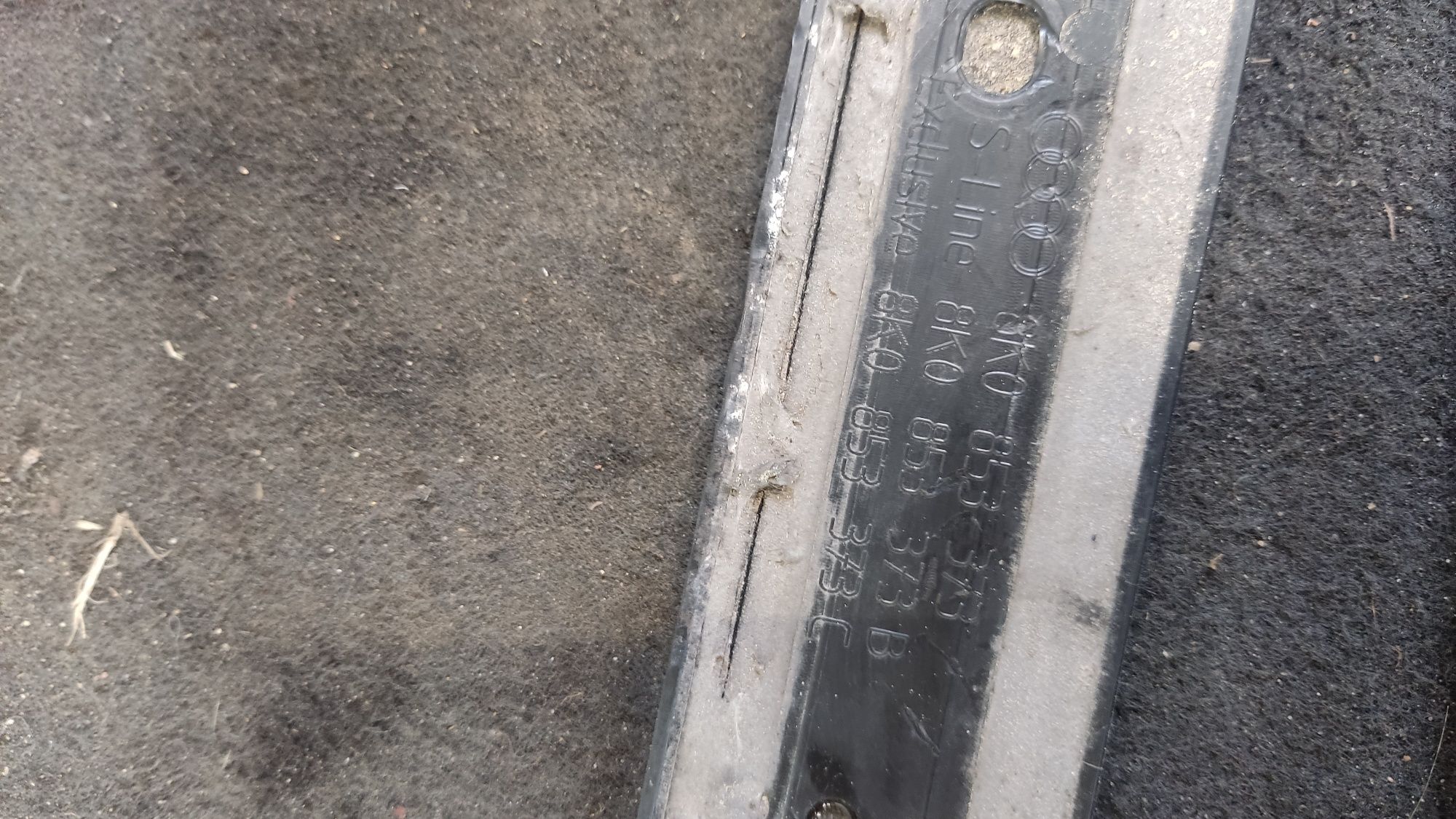 Nakładki progowe progi wewnętrzne s line Audi a4 b8 kombi