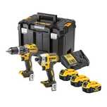 Набор аккумуляторных инструментов DeWALT DCK266P3T, безщеточные