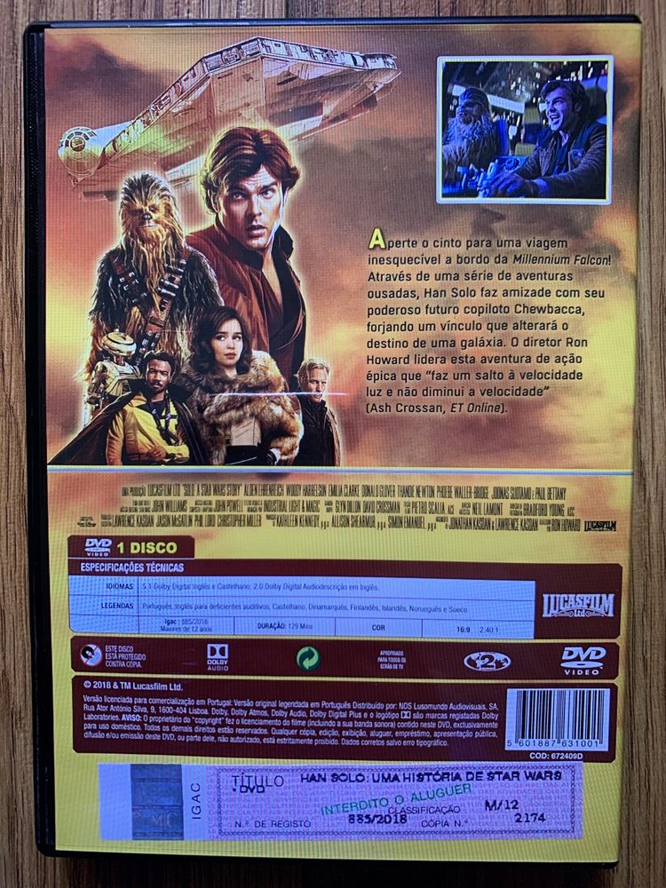 Han Solo - Uma História de Star Wars - dvd