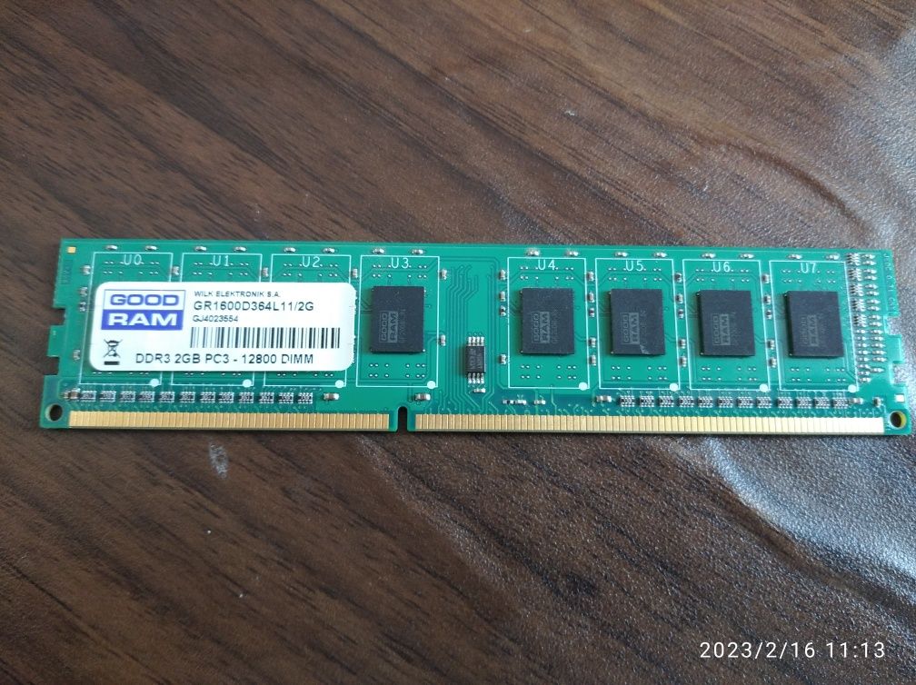 Оперативна пам'ять для Пк DDR3 2GB