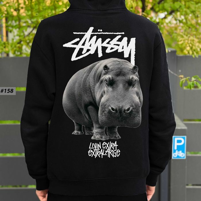 Биг Лого Принт | Черная Кофта Stussy | Худі Стусси Teddy Чорне