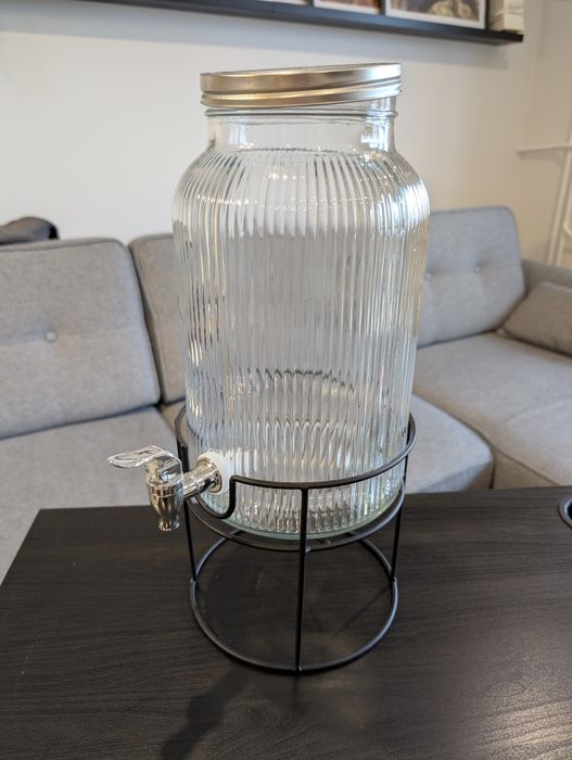 Szklany słoik z kranikiem 6L