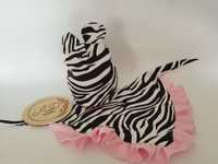 Komplet Czapka bawełniana Zebra uszy chustka z falbanką ostatni 49 -53