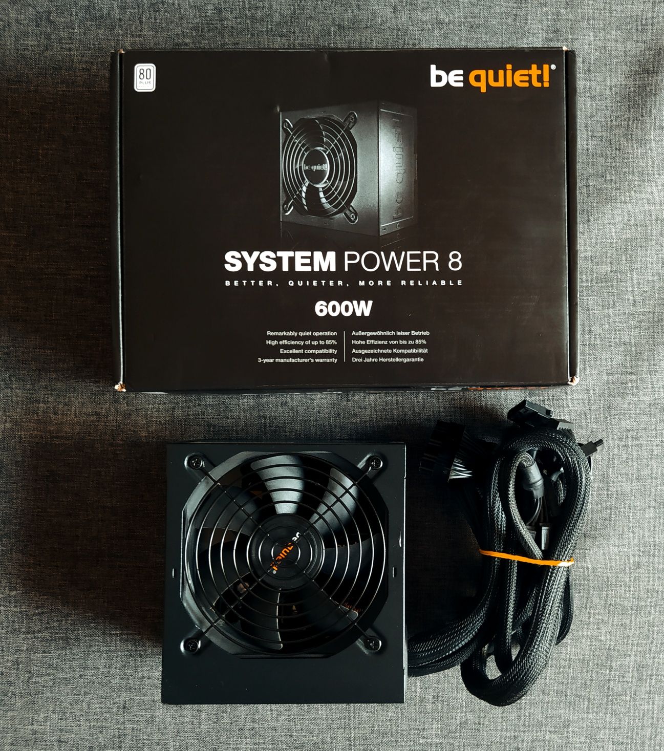 БП BeQuiet 600W 80PLUS Bronze питания 600Вт