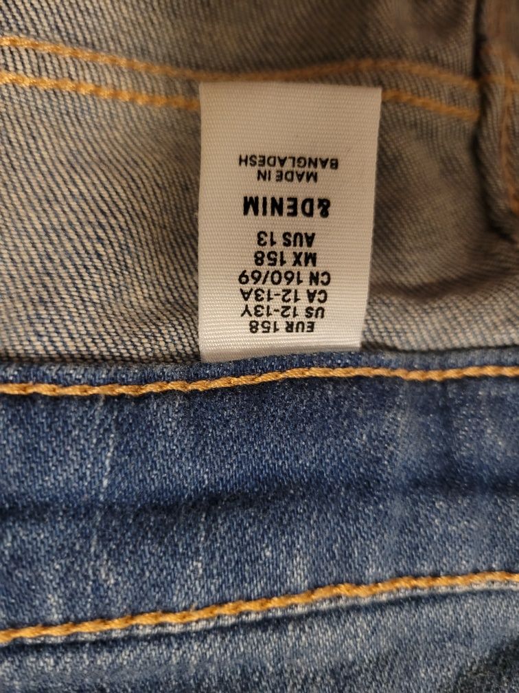 Ogrodniczki jeansowe H&M r. 158