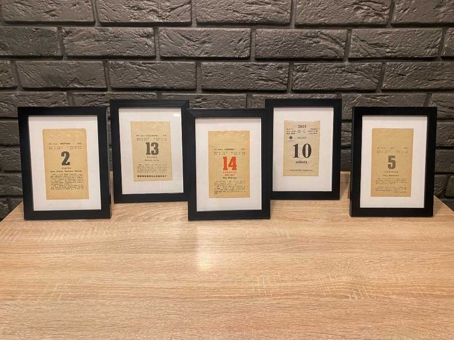 Oryginalna kartka z kalendarza 2003 r. Prezent Rocznica Pamiątka