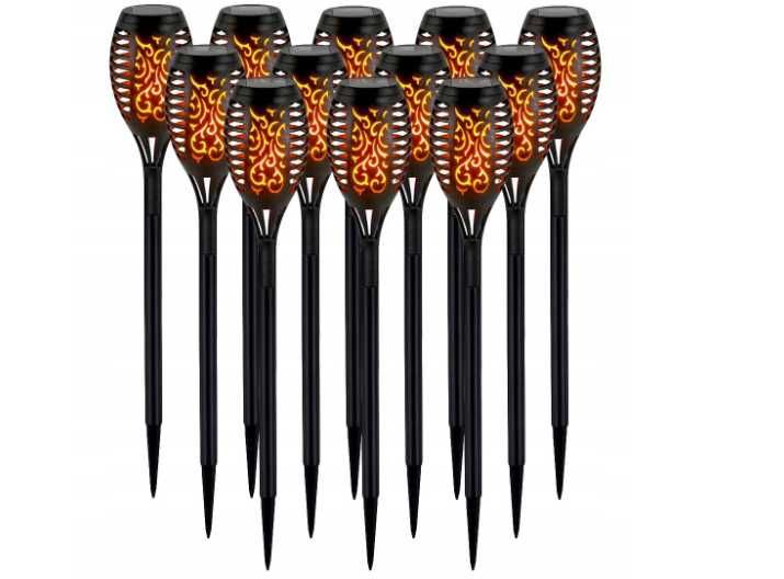 Садовые светильники на солнечной батар LED 12 шт  садові світильники